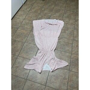 Iffei Pink Abstract Pattern Short Sleeve Maxi Sundress Size Small